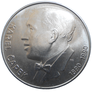 100 KČS 1990 Karel Čapek