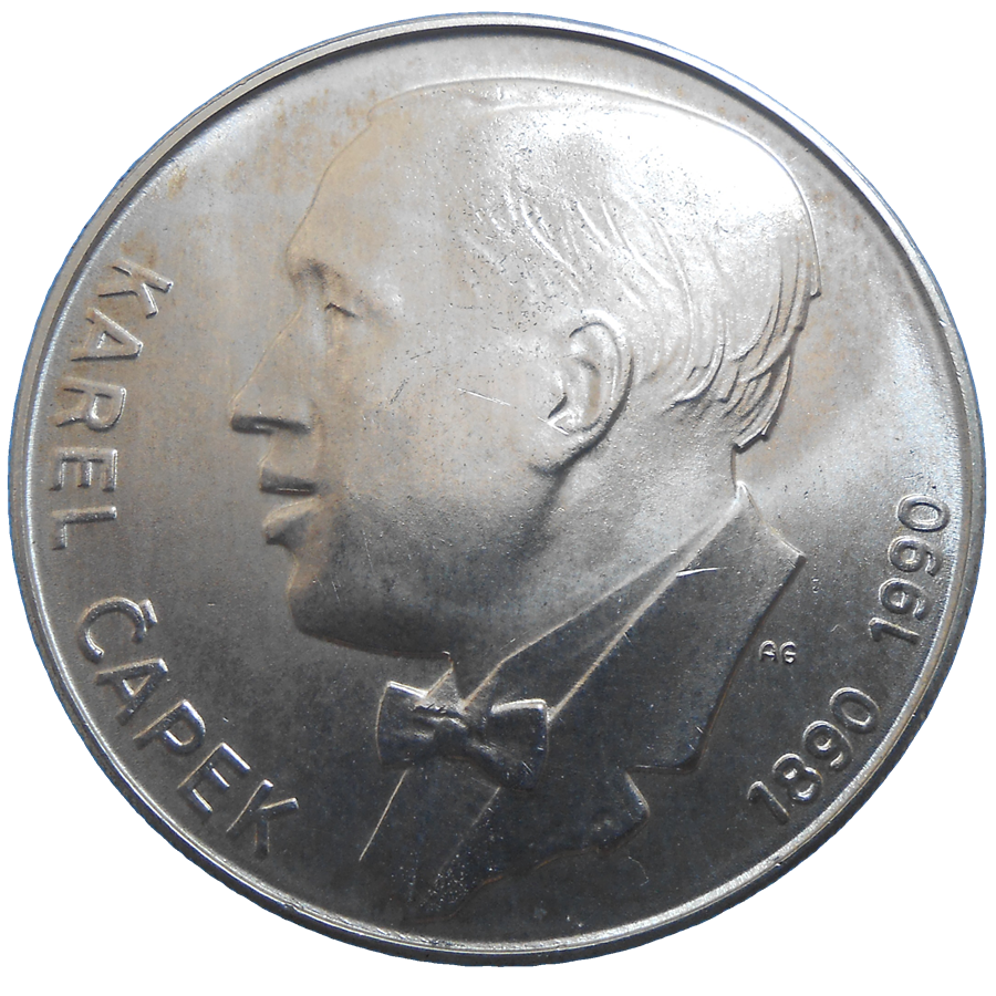 100 KČS 1990 Karel Čapek 100 KČS 1990 Karel Čapek
