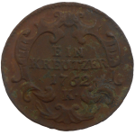 Mária Terézia 1 grajciar 1762 K