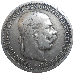 František Jozef I. 1 koruna 1893 bz