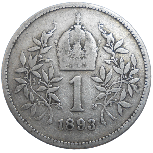 František Jozef I. 1 koruna 1893 bz