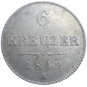 František Jozef I. 6 grajciar 1849 A