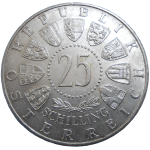 Rakúsko 25 Schilling 1956