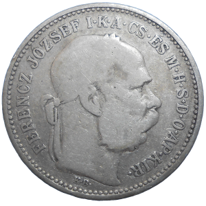 František Jozef I. 1 koruna 1892 KB