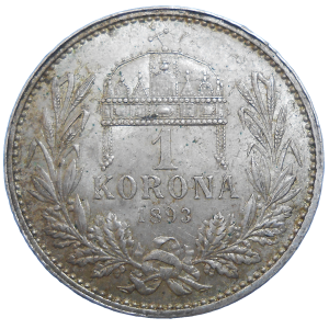 František Jozef I. 1 koruna 1893 KB