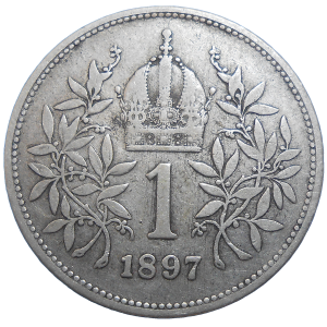 František Jozef I. 1 koruna 1897 bz