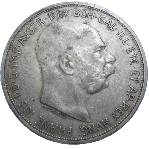František Jozef I. 5 Koruna 1909 bz