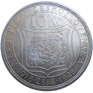 10 Kč 1928 T. G. Masaryk