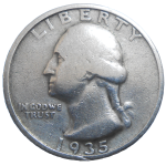 USA Quarter Dollar 1935 D