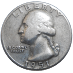USA Quarter Dollar 1951