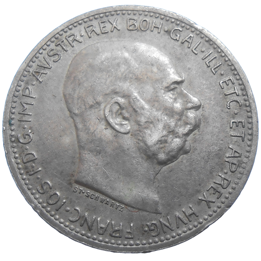František Jozef I. 1 koruna 1916 bz František Jozef I. 1 koruna 1916 bz