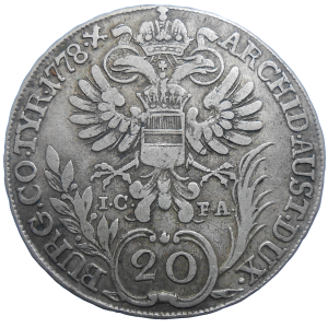 Mária Terézia 20 grajciar 1778 ICFA