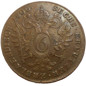František II. 6 grajciar 1800 B