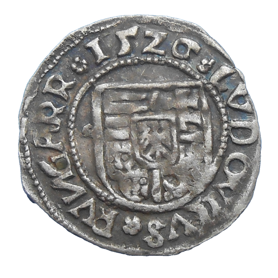 Ľudovít II. Jagelovský Denár 1526 C ľalia Ľudovít II. Jagelovský Denár 1526 C ľalia
