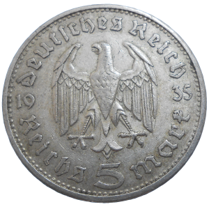 Nemecko 5 Mark 1935 G