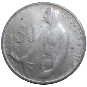 50 KČS 1947 3. výročie SNP