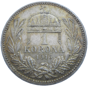 František Jozef I. 1 koruna 1916 KB