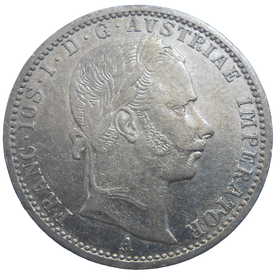 František Jozef I. 1/4 zlatník 1860 A František Jozef I. 1/4 zlatník 1860 A