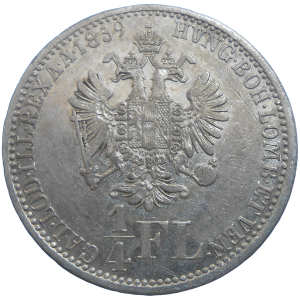 František Jozef I. 1/4 zlatník 1859 A
