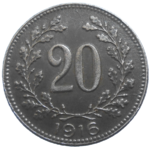 Karol I. 20 Heller 1916 bz
