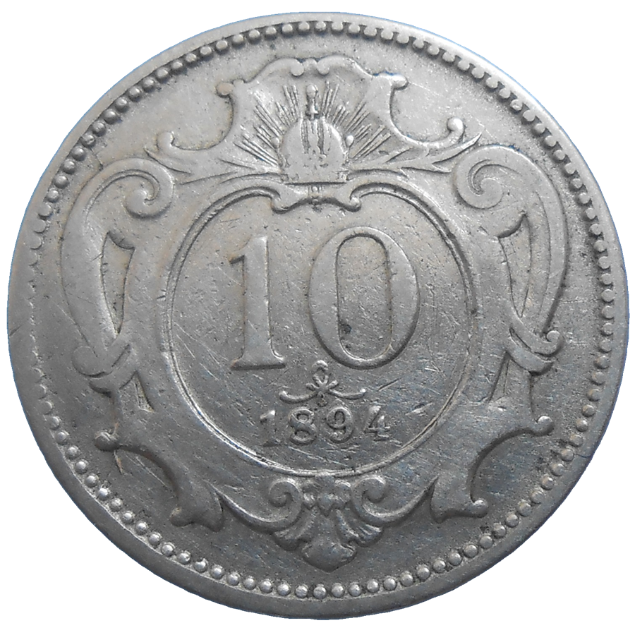 František Jozef I. 10 Heller 1894 bz František Jozef I. 10 Heller 1894 bz