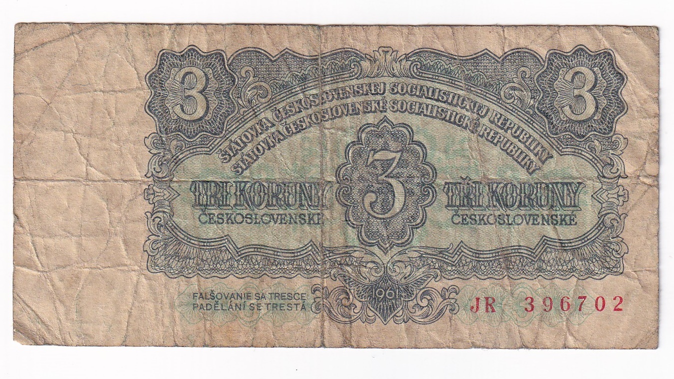 3 Koruna 1961 JR 3 Koruna 1961 JR