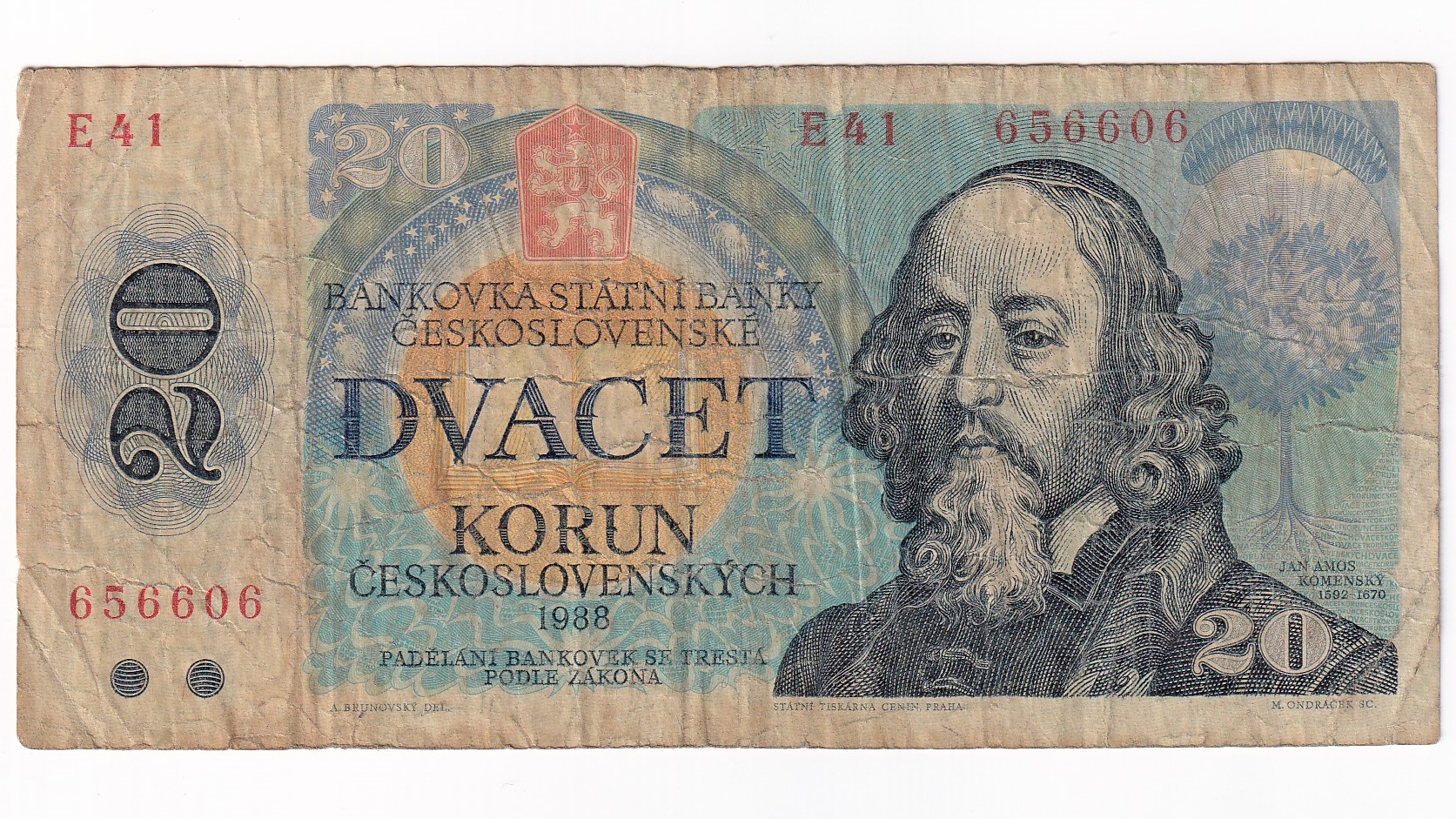 20 Korún 1988 E41 20 Korún 1988 E41