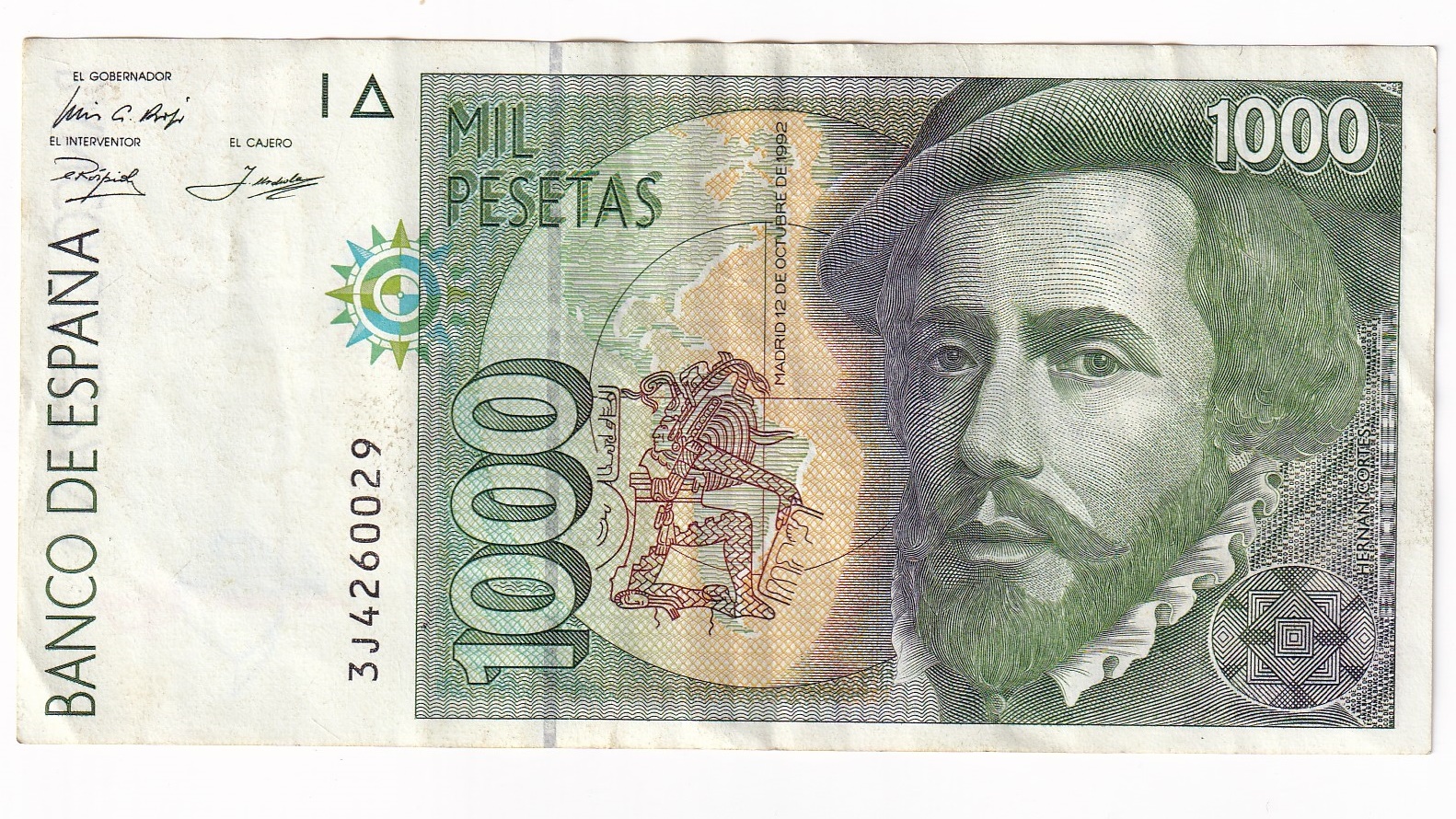Španielsko 1000 Pesetas 1992 Španielsko 1000 Pesetas 1992