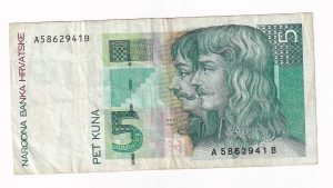 Chorvátsko 5 Kuna 1993