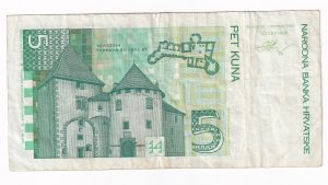 Chorvátsko 5 Kuna 1993