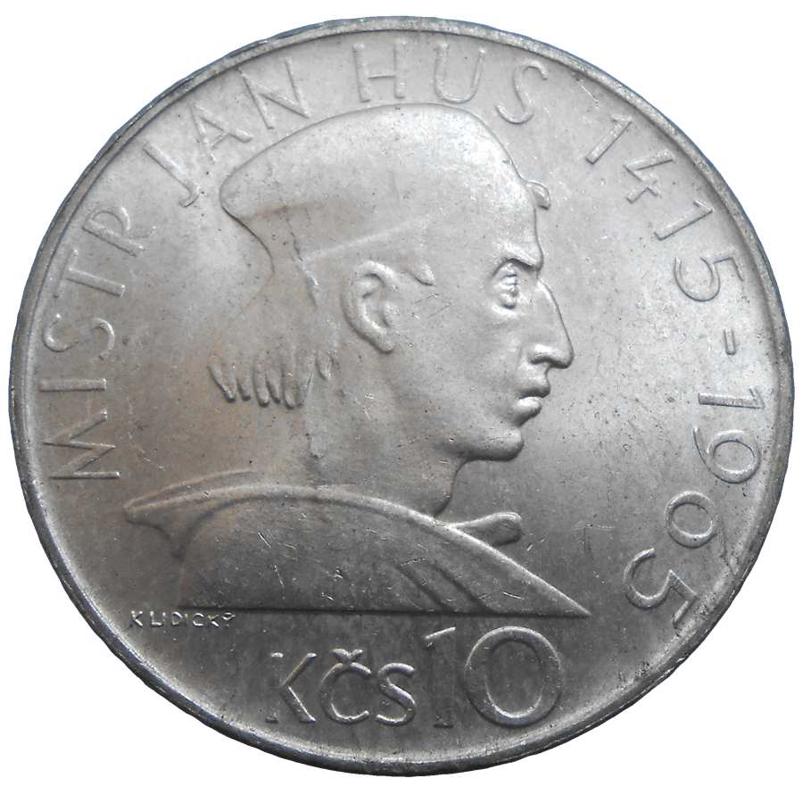 10 KČS 1965 Jan Hus 10 KČS 1965 Jan Hus