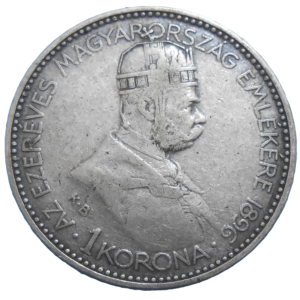 František Jozef I. 1 Koruna 1896 výročná