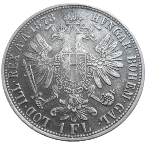 František Jozef I. 1 zlatník 1878 bz