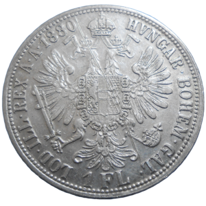 František Jozef I. 1 zlatník 1880 bz