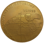 Bronzová medaila vznik SR 1993