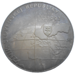 Strieborná medaila vznik SR 1993