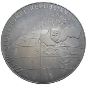 Strieborná medaila vznik SR 1993