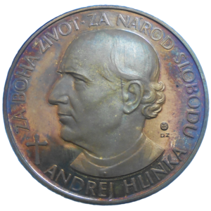 Strieborná medaila Andrej Hlinka