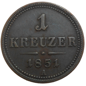 František Jozef I. 1 grajciar 1851 A