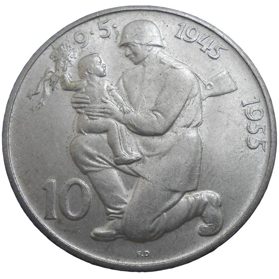 10 KČS 1955 10. výročie oslobodenia ČSR 10 KČS 1955 10. výročie oslobodenia ČSR