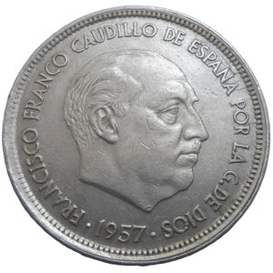 Španielsko 50 Pesetas 1957