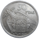 Španielsko 50 Pesetas 1957