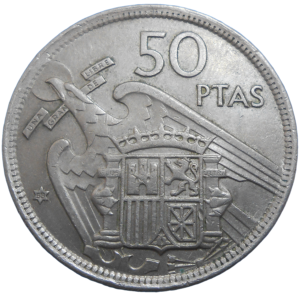 Španielsko 50 Pesetas 1957
