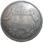 František Jozef I. 5 Koruna 1908 KB