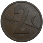 Švajčiarsko 2 Rappen 1951 B