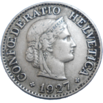 Švajčiarsko 10 Rappen 1927 B