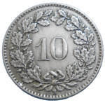 Švajčiarsko 10 Rappen 1927 B