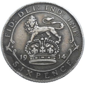 Veľká Británia 6 Pence 1914