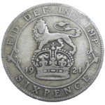 Veľká Británia 6 Pence 1921