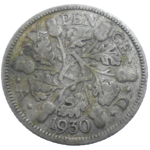 Veľká Británia 6 Pence 1930